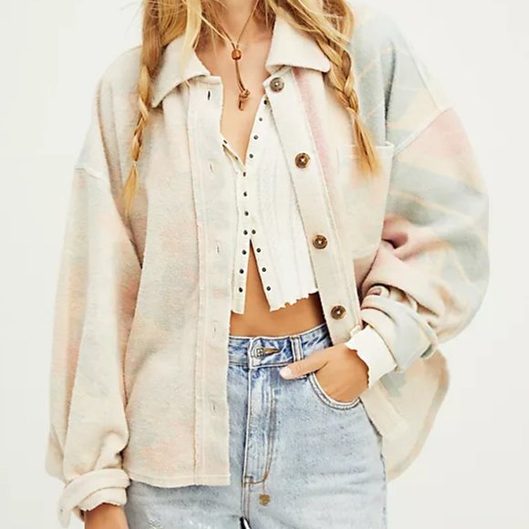 Free People Jackets & Blazers - Free People Kiwi Shirt Jacket Shacket